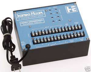 Henry Engineering 4 Stereo Mixer Balanced Audio Utility  