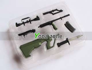 5pc ABS Gun Model FAMAS+M60+AUG+MP5+XM1014 1:6 NEW in stock  