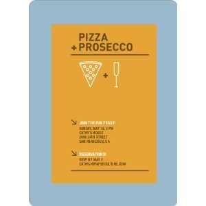  Pizza and Prosecco Party Invitations Health & Personal 