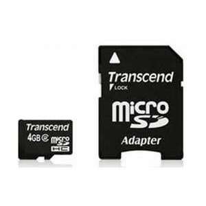  TRANSCEND INFORMATION Transcend 4GB Micro SDHC2 With 