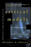 Critical Models Interventions and Catchwords (European Perspectives 