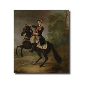  Kurt Christoph Graf Von Schwerin On Horseback 1750 Giclee 