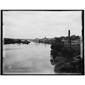  Looking up from Batavia,Fox River,Illinois