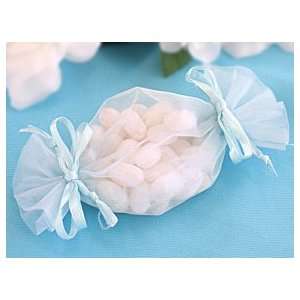  Blue Tootsie Roll Organza Bag   pack of 20: Everything 