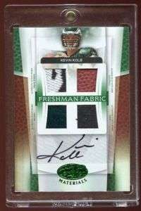 KEVIN KOLB 2007 CERTIFIED EMERALD RC AUTO #4/5 PATCH+ +  