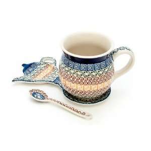  Polish Pottery Athena Mug & Saucer Gift Set Kitchen 