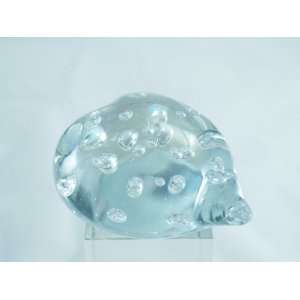 Murano Design Mouth Blown Crystal Heart Iceberg Handmade Art Glass 