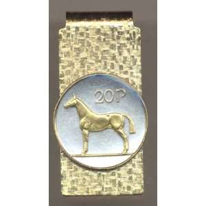   Toned Gold on Silver Irish Horse, Coin   Money clips: Beauty