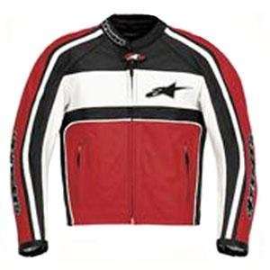  Alpinestars Womens 4W Dyno Leather Jacket   38/Red/Black 