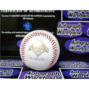   Signed 2008 World Series Baseball (Tampa Bay Rays): Sports & Outdoors