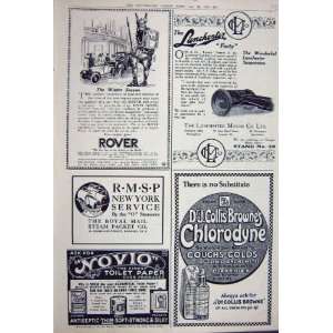   Advertisement 1922 Rover Car Lanchester Novio Medicine