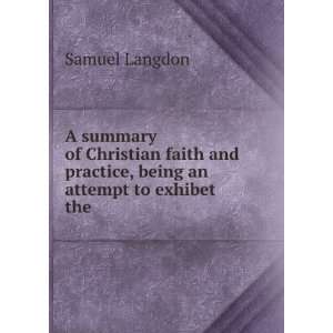   being an attempt to exhibet the . Samuel Langdon  Books