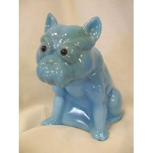  BONNIE BLUE GLASS BULL DOG LTD ED WESTMORELAND
