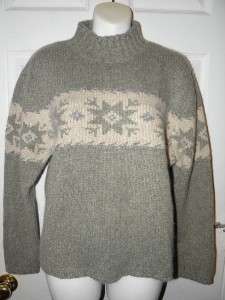 NWT NOMADIC TRADERS Sage Silk Angora Snow Sweater M  