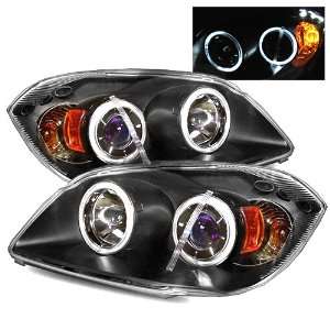  05 11 Chevy Cobalt Black LED Halo Projector Headlights /w 