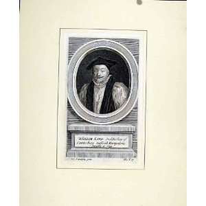  Willian Laud Archbishop Canterbury Portrait Old Print 