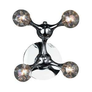  Molecular Collection 4 Light Sconce In Chrome With Rainbow 