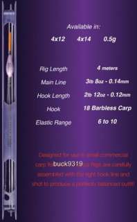   POLE RIGS ALL TYPES & SIZES IN STOCK CARP RIGS FOR POLE FISH  