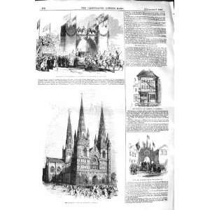  1843 QUEEN LICHFIELD CATHEDRAL BIRTHPLACE JOHNSON