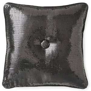  Seventeen Sequin Pillow   Aqua, Black, Pink, Silver