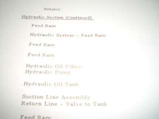 STERLING BORING MACHINE MODEL B7 PARTS MANUAL  