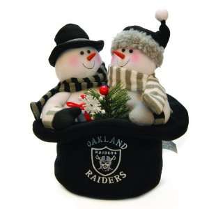  Oakland Raiders Plush Snowmen Top Hat: Sports & Outdoors