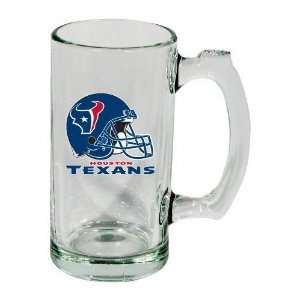 Houston Texans Beer Mug: 13oz Glass Sports Tankard: Sports 