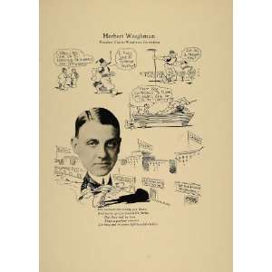  1923 Print Herbert Weeghman Chicago Restaurants Boston 