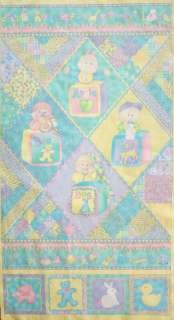BABY TALK Flannel LARGE QUILT PANEL  