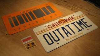 Back To The Future OUTATIME & 2015 License Plate Combo  
