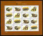 GUINEA BISSAU 2002 WWF AFRICAN BUFFALO 4 SET M/S. MNH