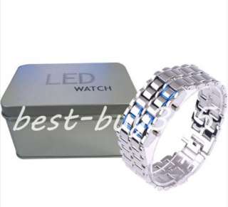 Lava Style Samurai LED Digital Wrist Iron Metal Watch  