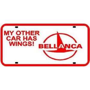  BELLANCA LICENSE PLATE pilot car sign