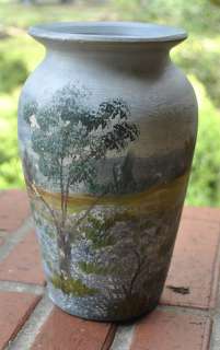 HUGE Texas Meyer Pottery bluebonnet vase  