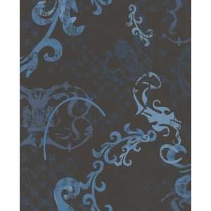  Graham and Brown 60038 Tolla Wallpaper, Storm Blue: Home 