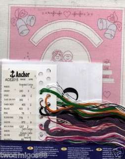 Anchor Crewel Embroidery Kit Wedding Sampler   New  