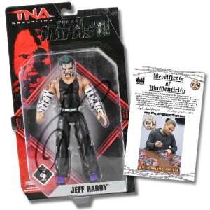  Autographed Jakks TNA Deluxe Impact Series 4 Jeff Hardy 