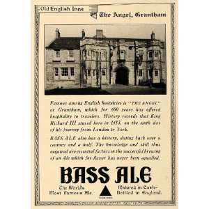  1937 Ad Bass Ale Angel Grantham Old English Inn Brewery 