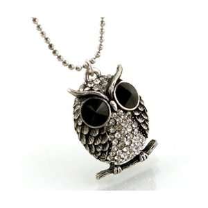   Fashion Jewelry Desinger Inspired Silver Owl Necklace 