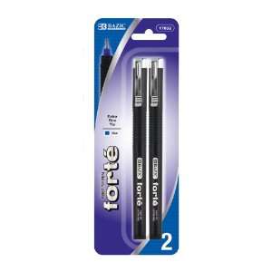  BAZIC Forte Blue Fiber Tip Fineliner Pen (2/Pack), CASE 