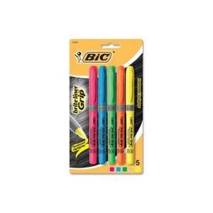: Bic Corporation Products   Brite Liner Grip Highlighter, Chisel Tip 