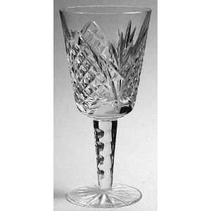  Tipperary Dove Hill (Oval Cuts Stem) Water Goblet, Crystal 