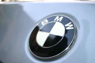 BMW Emblem Roundel Overlay Carbon Fiber Black White Red  