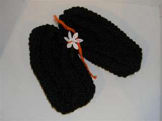Hand Knit Slippers, Many Colors Wool or Phentex Style#2  