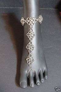 Chainmail Barefoot Sandal Slave Anklet Celtic SCA Pagan  