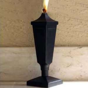  Festive Tabletop Tiki Torch   Textured Black Everything 