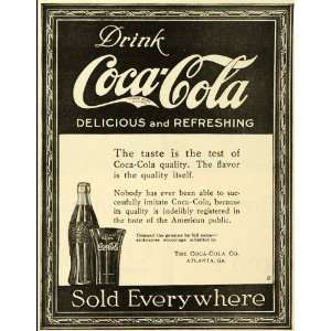 1919 Ad Refreshment Beverage Bottle Coca Cola Carbonated Drink Atlanta 