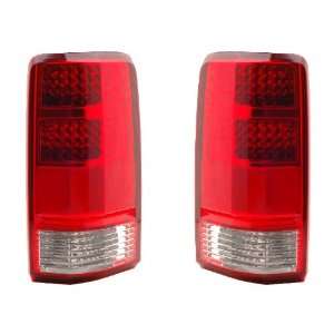 DODGE NITRO 07 08 LED TAIL LIGHT RED/CLEAR NEW: Automotive
