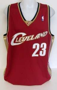 LeBron James Autographed Cleveland Cavaliers Red Jersey UDA  