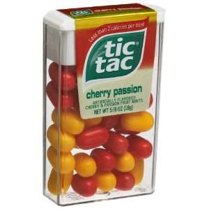 Tic Tac Cherry Passion Mints, 0.625 Ounce Dispensers (Pack of 48 